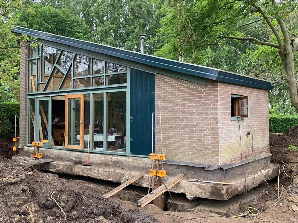 Vijzelen tuinhuis